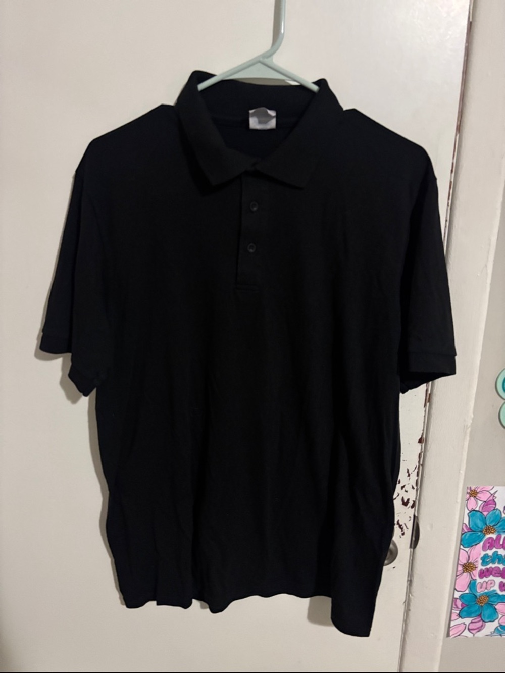 Unisex M Port & Company Core Blend Polo Shirt Black
